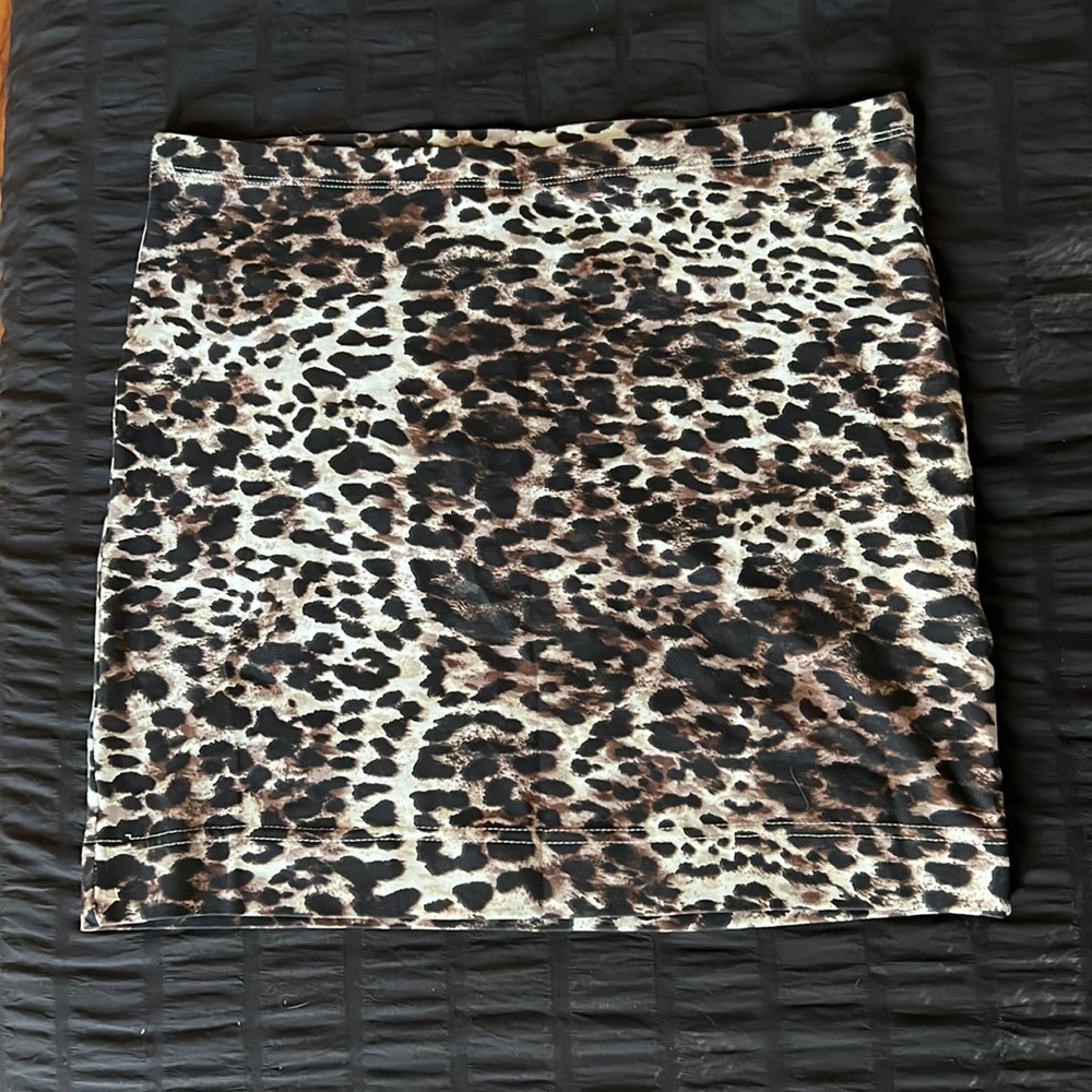 H&M Leopard Mini Skirt